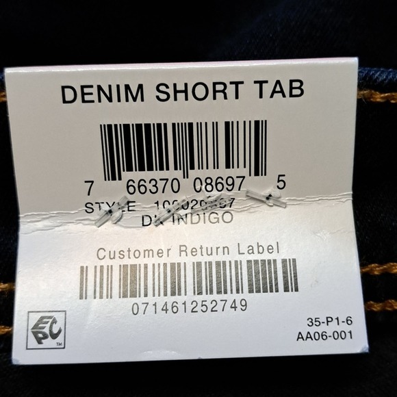 INC Tikglo Cuffed Denim Bermuda Shorts 10 - Picture 9 of 10